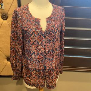 Long Sleeve Button Up Blouse